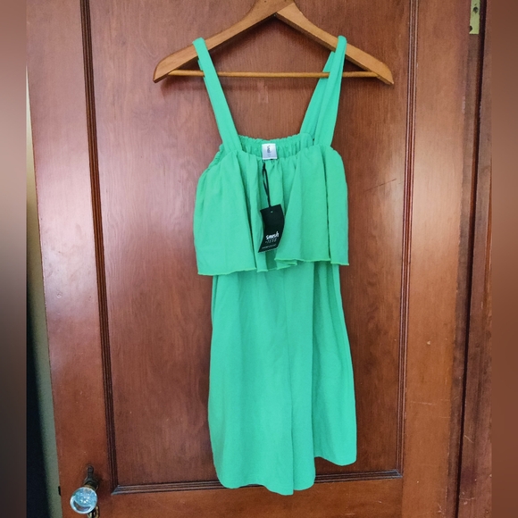 Smash & Tess Playful Shorty Romper in Smash Sage 💚 - Picture 2 of 10